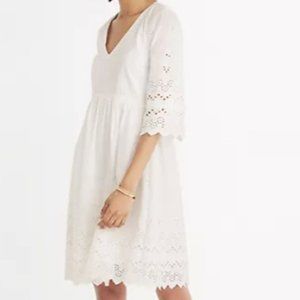Madewell Eyelet Lattice Dress